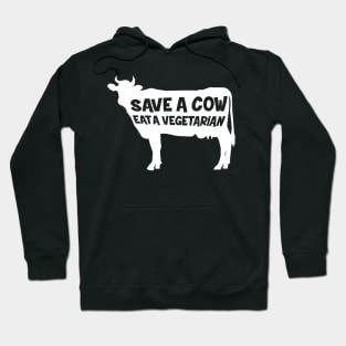 Eat a Vegetarian - Anti Vegan Funny Meat Lover Hoodie